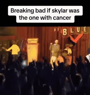 🌟 Skylar Breaking Bad Breaking bad if skylar was the one with cancer breaking bad, скайлер, рак, альтернативный сценарий, сериал whatsapp sticker