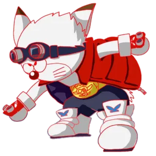 ⛸ tier, katze, brille, cartoon, figur, weiß whatsapp sticker