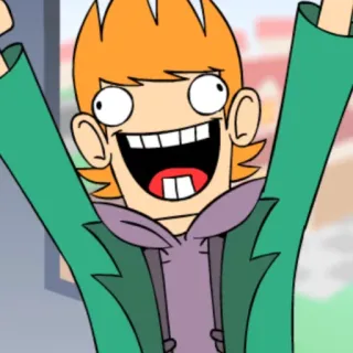 😃 Matt Eddsworld การ์ตูน, แอนิเมชั่น, ตัวละคร, ตลก, มีความสุข whatsapp sticker