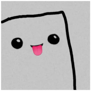 😛 Мультфильм, Персонаж, Милый, Наклейка, Лицо telegram sticker
