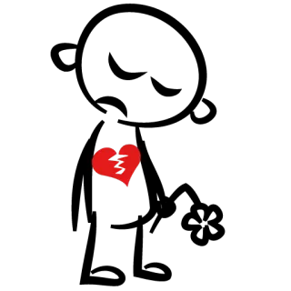 🚶 złamane serce, serce, smutny, miłość, związek whatsapp sticker