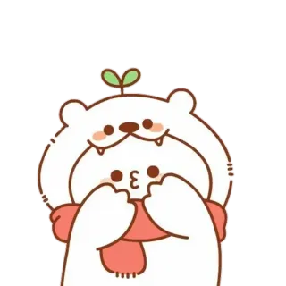 💘 cute, kawaii, bear, cartoon, animal, illustration telegram sticker