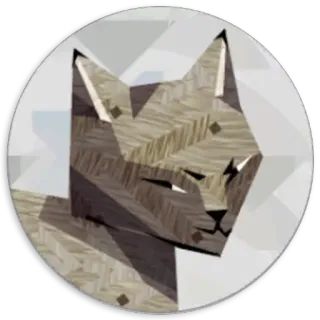 😼 gatto, animale, adesivo, poligono, low poly, felino telegram sticker