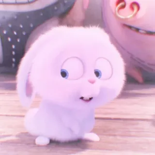 🐰 Snowball The Secret Life of Pets kelinci, lucu, berbulu, binatang, kartun, hewan peliharaan, bunny telegram sticker