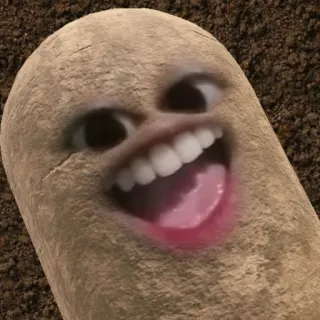 🥔 kartoffel, lustig, gesicht, mund, zähne, lächeln whatsapp sticker