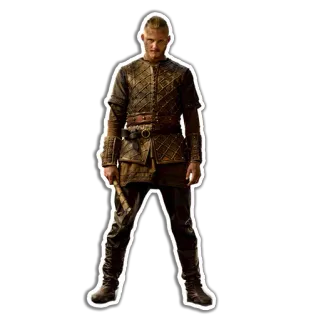 👊 Bjorn Ironside Vikings 전사, 바이킹, 도끼, 투사, 전투 telegram sticker