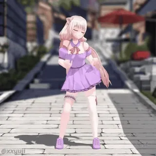 💃 @xxyuji Anime, Ballare, Cartone animato, Carino, Kawaii, Ragazza telegram sticker