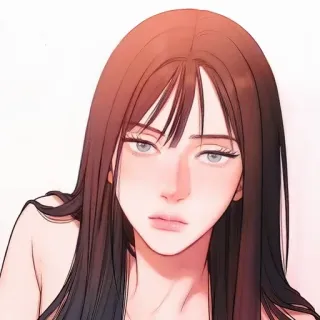 🥀 mujer, retrato, chica, ilustración, manga, anime telegram sticker