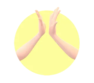 👭 Дай пять, Руки, Праздник, Согласие, Жест telegram sticker