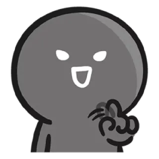 ☹ cartoon, character, emoji, gesture, offensive telegram sticker