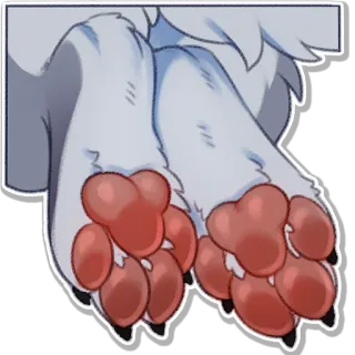 🐾 animal, paws, furry, pet, dog telegram sticker