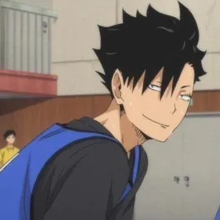 🥇 Kuroo Tetsurou Haikyuu!! Anime, Haikyuu, Kuroo Tetsurou, Manga, Volley-ball, Personnage, Anime de sport whatsapp sticker