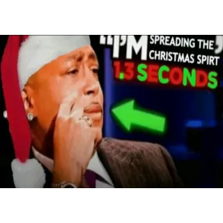 🎅 Daymond John Shark Tank I'M SPREADING THE CHRISTMAS SPIRIT 1.3 SECONDS whatsapp sticker