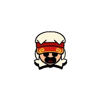 😁 Sandy Brawl Stars 贴纸, 荒野乱斗, 沙迪, 角色, 游戏, 困倦, 卡通 telegram sticker