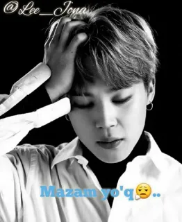 🌟 Mazam yo'q... chân dung, đàn ông, buồn, đen trắng telegram sticker