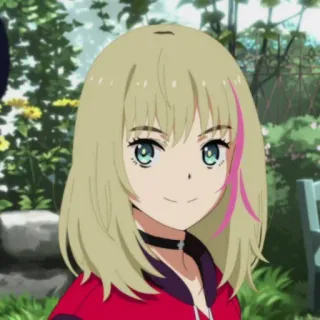 🍒 Ai Ohto Wonder Egg Priority Anime, Cartone animato, Ragazza, Bionda, Ritratto telegram sticker