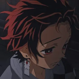😔 Tanjiro Kamado Demon Slayer anime, Demon Slayer, Tanjiro, manga, character, japanese whatsapp sticker