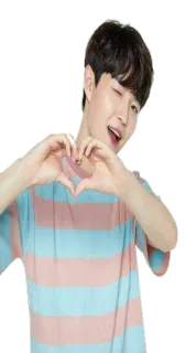 💚 cuore, amore, coreano, carino, persona whatsapp sticker