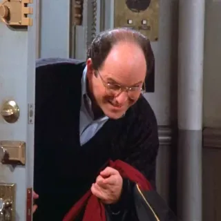 😈 George Costanza Seinfeld sitcom, comedia, televisión, personaje, george costanza telegram sticker