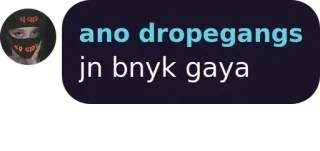 💗 ano dropegangs
jn bnyk gaya telegram sticker