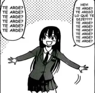 😈 TE ARDE? TE ARDIÓ LO QUE TE DIJE???? Manga, Anime, Ausdruck, Comic, Mädchen telegram sticker