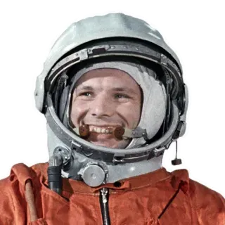 👩‍🚀 Yuri Gagarin astronaut, space, helmet, russian, cosmonaut, Yuri Gagarin, space exploration telegram sticker