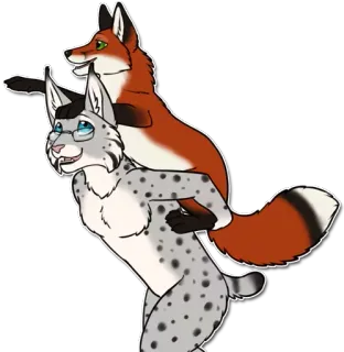 Kandrel Fox @stickerex telegram stickers