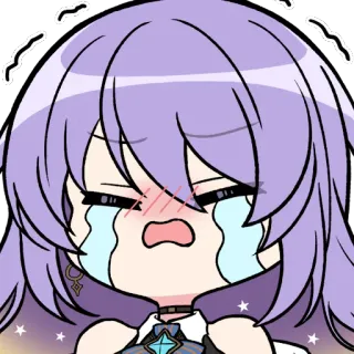 😭 anime, huilen, emotioneel, kawaii, sticker, manga telegram sticker