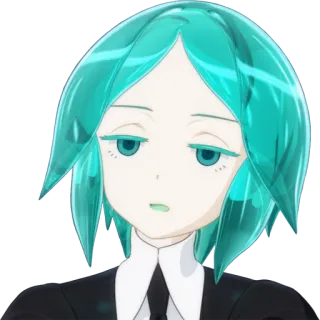 😒 Phosphophyllite Land of the Lustrous anime, phosphophyllite, land of the lustrous, manga, character telegram sticker