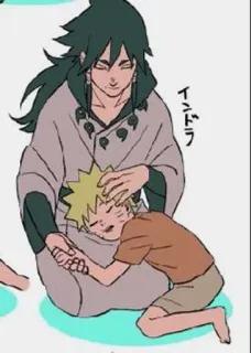 🌟 インドラ Anime, Fanart, Manga, Đang ngủ, Nhân vật, Indra telegram sticker