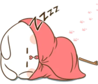 😴 ZZZ sleeping, cute, cartoon, animal, rest, nap telegram sticker