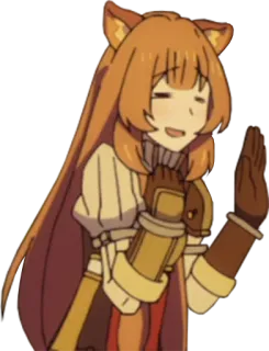 💁 Raphtalia The Rising of the Shield Hero Anime, Personaggio, Carino, Fantasy, Sorriso telegram sticker