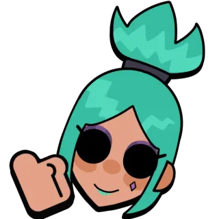 👍 Cartoon, Personage, Middelvinger, Aanstootgevend telegram sticker