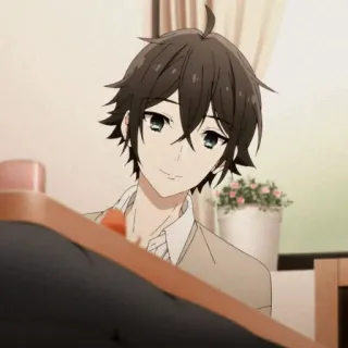 🖇 Anime, Horimiya, Manga, Słodkie, Uśmiechnięty, Postać telegram sticker