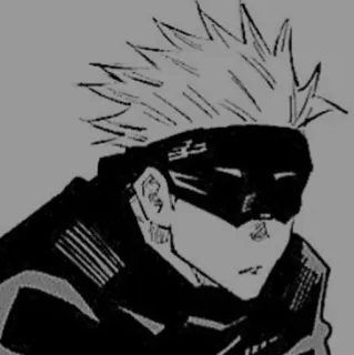 🩹 Gojo Satoru Jujutsu Kaisen Anime, Manga, Gojo Satoru, Jujutsu Kaisen, Zauberer, Augenbinde, Charakter, Fanart telegram sticker