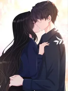 🍁 cặp đôi, hôn, lãng mạn, tình yêu, hoạt hình, anime telegram sticker