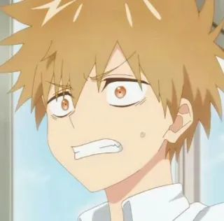 🔰 Anime, Personaje, Enojado, Cara, Expresión telegram sticker