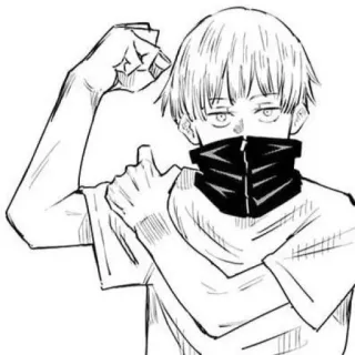 🍣 Toge Inumaki Jujutsu Kaisen Anime, Manga, Toge Inumaki, Jujutsu Kaisen, Parola maledetta, Militare, Violenza telegram sticker