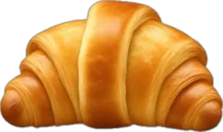 🤩 croissant, pastry, bread, food, breakfast, baked goods telegram sticker