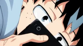 🥦 Izuku Midoriya My Hero Academia anime, my hero academia, izuku midoriya, deku, telefono telegram sticker
