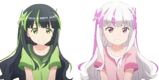 😁 动漫, 女孩, 卡通, 可爱, 角色 telegram sticker