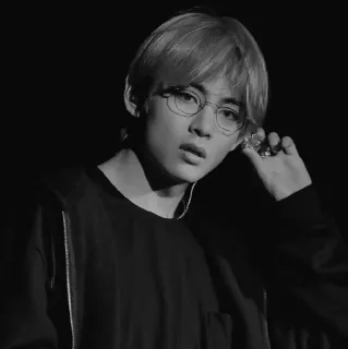 ✖️ V V, BTS, K-Pop, Músico, Cantor, Ídolo, Coreano, Celebridade whatsapp sticker