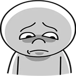 😞 triste, depresso, deluso, infelice, umore telegram sticker