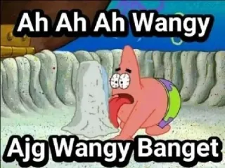 🌟 Patrick Star Spongebob Squarepants Ah Ah Ah Wangy
Ajpg Wangy Banget patrick star, spongebob, wangy, meme, divertente telegram sticker