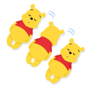 🤗 Winnie the Pooh Winnie the Pooh, cartoon, bear, sleep, cute telegram sticker