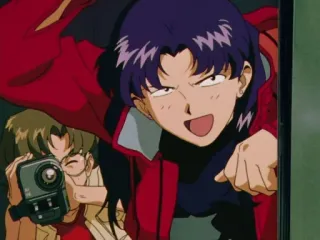 😀 Misato Katsuragi Neon Genesis Evangelion Аниме, Мисато, Евангелион, NGE, Персонаж, Фанатское whatsapp sticker