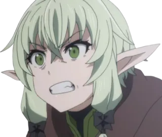 🤯 Elf Archer Goblin Slayer anime, elf, archer, fantasy, angry telegram sticker