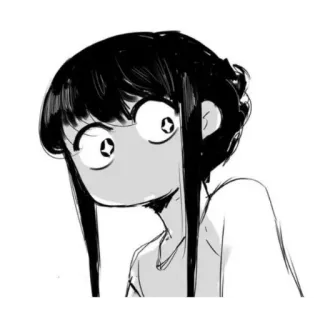 🙂 Komi Shouko Komi Can't Communicate anime, manga, komi can't communicate, komi shouko, cute, japanese, girl whatsapp sticker