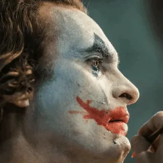 🃏 Joker Joker, clown, makeup, villain, movie, character telegram sticker