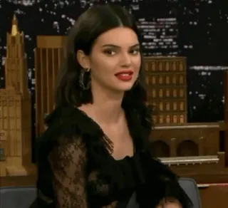 🥀 Kendall Jenner celebrità, modella, programma tv, talk show telegram sticker